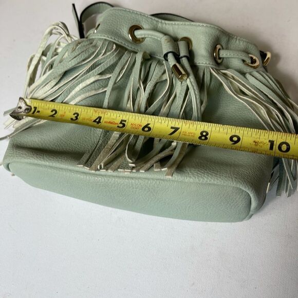 Expression NYC drawstring mint green crossbody bag - Picture 7 of 12